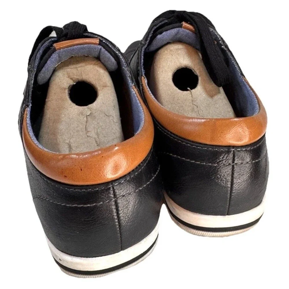 Bruno Marc Rivera Oxford Sneaker Shoes Mens 8‎ Black Low Profile Lace Up Casual